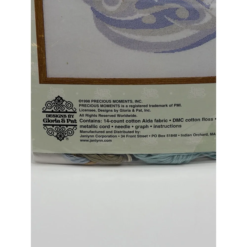 vintage Cross Stitch Precious Moments Noah's Ark 131-32 Finished Size 24 x 22